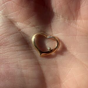 10K Gold Heart Pendant